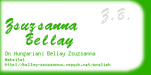 zsuzsanna bellay business card